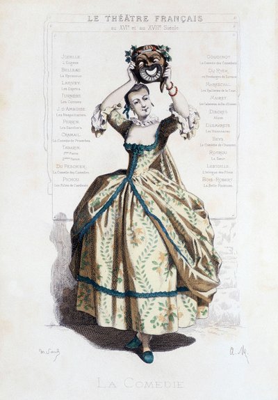 Omslag till boken "Fransk teater på 1500- och 1600-talet före Moliere" av Edouard Fournier. av Unknown artist
