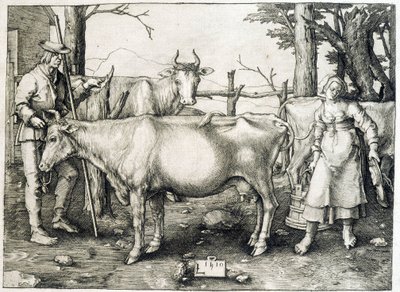 Cowl och mejeri i Holland av Unknown artist