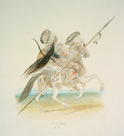Crow Indian, ca 1843-50 (akvarell) av Unknown artist