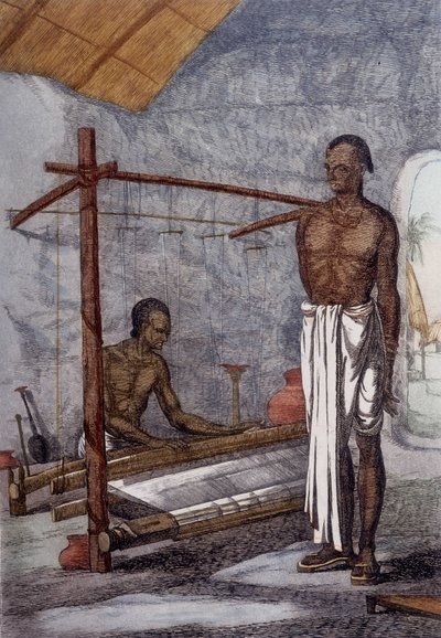 Kultur, civilisation och det indiska samhället: vävaren i Indien. av Unknown artist