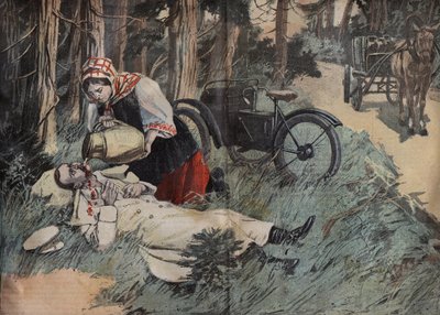 Död av storhertig George Alexandrovich av Ryssland (1871-1899), en gravering av Abbas Tuman (Kaukasus) (George Aleksandrovich av Ryssland) från Le-Pelerin” från 1899 av Unknown artist