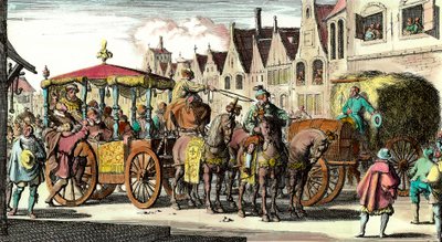 Henrik IV:s död: Mordet på Henrik IV (1553 - 1610) den 14 maj 1610 av Francois Ravaillac (1578 - 1610). Gravyr från 1600-talet. Privat samling. av Unknown artist