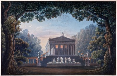 Dekoration för operan "" Oper Olympia"" av Unknown artist
