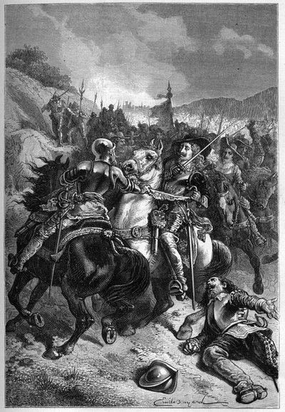 Karl I:s nederlag vid Naseby av Unknown artist