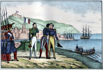 Louis Augustes, greve av Bourmont (Maréchal de Bourmont) (1773-1846) avresa från Algeriet 1830. i ""L