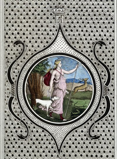 Diane (Artemis) jägare. 1800-talsgravyr av Unknown artist