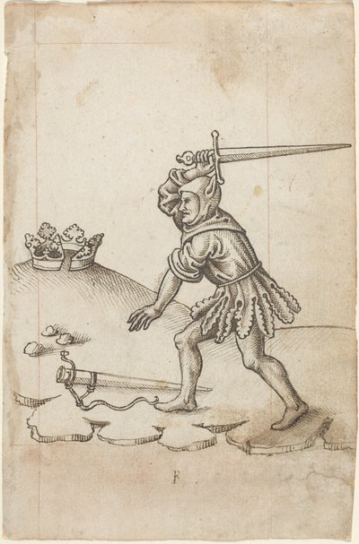 Bryt inte kronan [fol. 43 recto], ca 1512-1515 (penna och svart bläck på filtpapper) av Unknown Artist