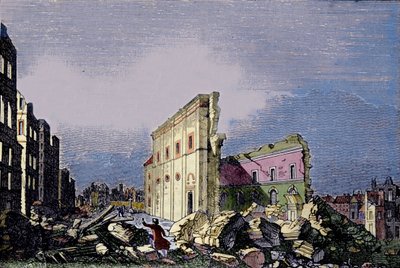 Jordbävning i Lissabon den 1 november av Unknown artist