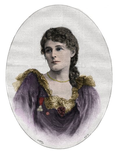 Edith Maud Gonne (1866-1953), irländsk revolutionär av Unknown artist