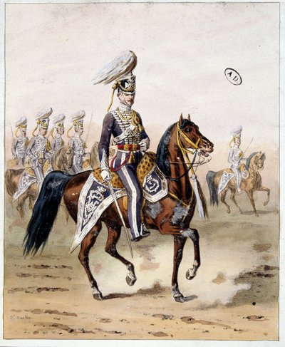 Engelska Armee of India: Cavalry of Madras av Unknown artist