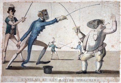 Engelska och dess fäktmästare - 1800-talet av Unknown artist