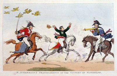 Engelsk tecknad film om Napoleon I - i Napoleon I, karikatyrer, dummysamling. 1814 - 1815. B.H.V.P. av Unknown artist