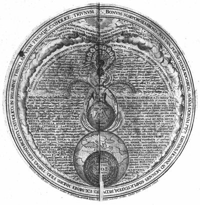 Gravyr av "Amphitheater of Eternal Visdom". (Amphitheatre of eternal visdom) (Hamburg: n.n. av Unknown artist