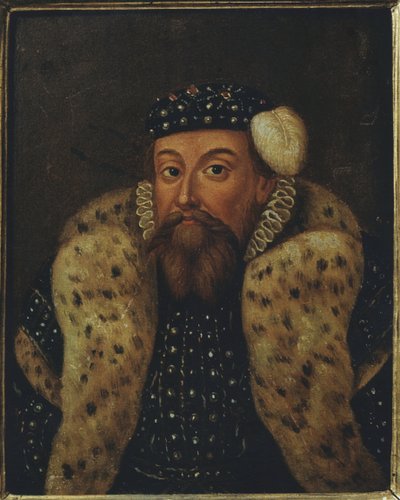 Eric XIV de Suede - Porträtt av kung Erik XIV av Sverige (1533-1577), Anonym . Olja på trä. Mått: 19x15 cm. Nationalmuseum Stockholm av Unknown artist