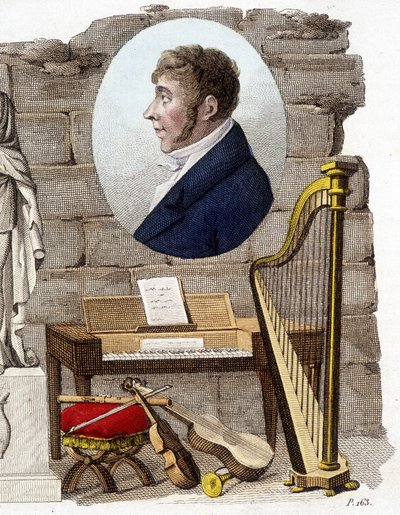 Etienne Mehul, fransk kompositör och organist (1763-1817). av Unknown artist