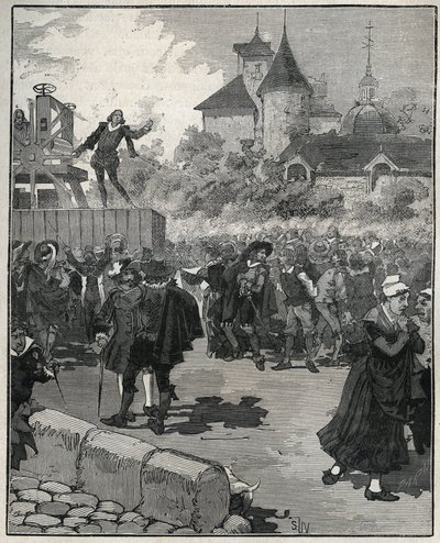 Erfarenhet av mekanisk gruvdrift av Nicolas Briot (gravör av kungariket Frankrike) (1579-1646) 1616. Gravyr från 1885 i ""Les arts et metiers illustrés"" av Adolphe BITARD. av Unknown artist