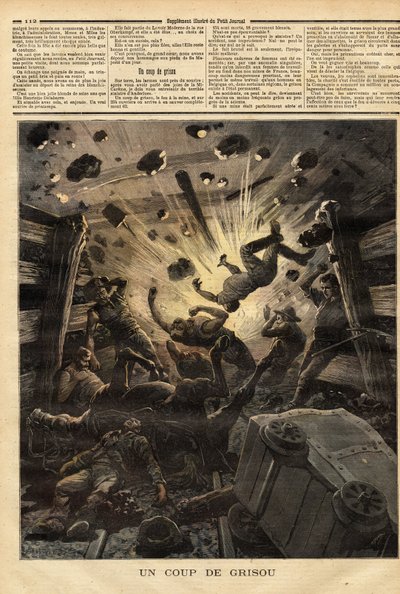 Explosion av brandgas i gruvorna i Anderlues (Belgien) av Unknown artist