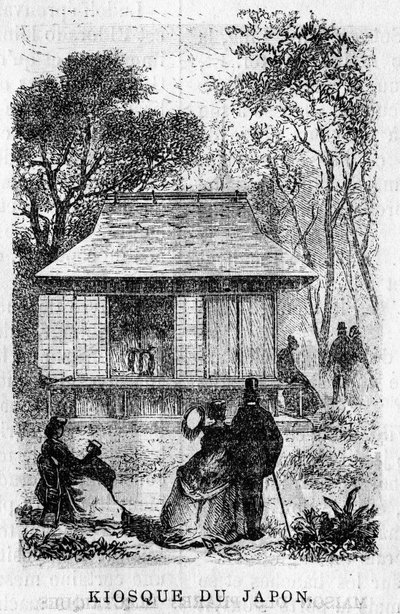 Exposition Universelle de Paris 1867: Japans kiosk. av Unknown artist