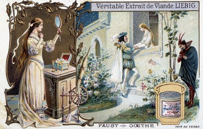 Faust de Goethe - Liébig reklamdekal av Unknown artist