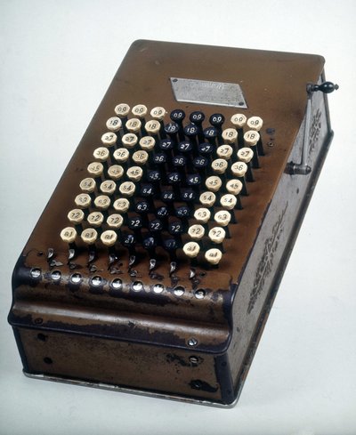 Filtkalkylator: Comptometern av Unknown artist