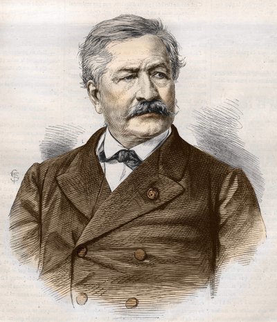 Ferdinand de Lesseps (1805 - 1894), gravyr, Bianchetti-samling av Unknown artist