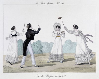 Flygande ringspel - i "The Good Genre", nr 110, tidigt 1800-tal av Unknown artist