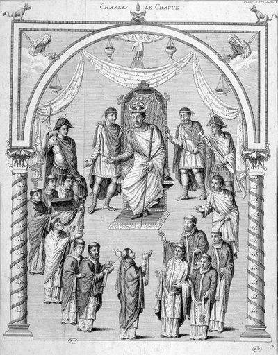 Frankrike på 800-talet: Charles II Le Bald (823-877). av Unknown artist