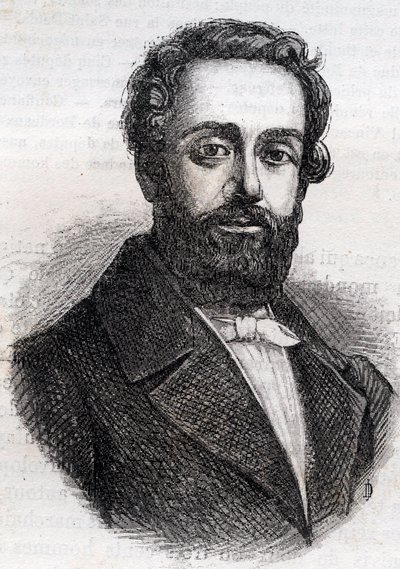 Francois Rose Joseph Degousee 1795 -1862 militär, civilingenjör och republikansk politiker Gravyr från 1882 i "Histoire de dix ans: 1830-1840" Louis-Blanc (1811-1882) av Unknown artist