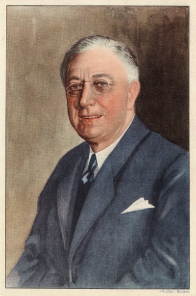 Franklin D Roosevelt (illustration) av Unknown artist