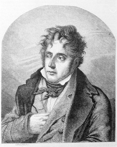 François René Chateaubriand (Viscount av) (1768 - 1848). av Unknown artist