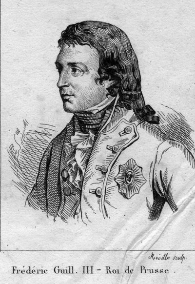 Fredrik Vilhelm III av Preussen - Porträtt av Fredrik Vilhelm III av Preussen (1770-1840) kung av Preussen. av Unknown artist