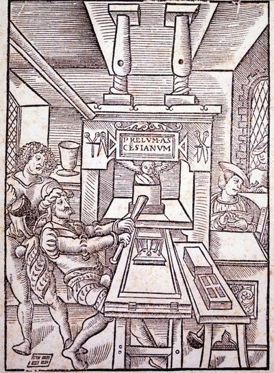 Fransk press. 1500-talet. av Unknown artist