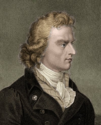 Friedrich Von Schiller 1759-1805 - gravyr - 1800-talet av Unknown artist