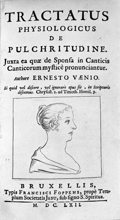 Frontispice av "A Treatise on Physiological Beauty" handlar om Ernesto Venio av Unknown artist