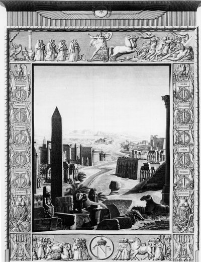 Frontispice of”” Beskrivning av Egypten”” - tidigt 1800-tal av Unknown artist