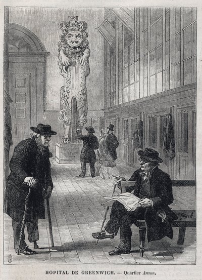 GREENWICH HOSPITAL (Greenwich Hospital): Galjonsfiguren för krigsskeppet 