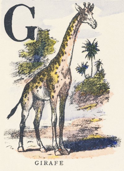 G: giraff av Unknown artist