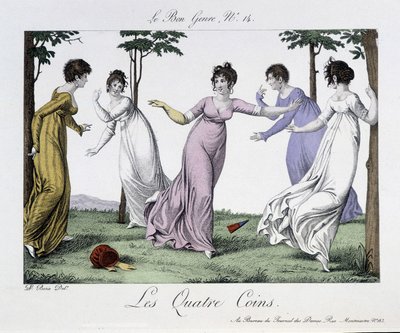 Game of the four corners - i "The Good Genre"", nr. 14, tidigt 1800-tal. av Unknown artist
