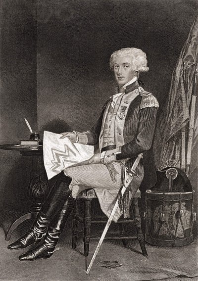General La Fayette (Lafayette) (1757-1834). av Unknown artist