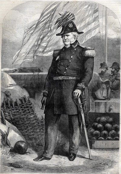 General Winfield Scott (1786 - 1866). gravyr från 1860. av Unknown artist