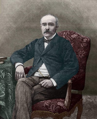 Georges Clemenceau (1841-1929), fransk politiker 1885. av Unknown artist