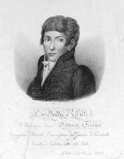 Giovanni Battista Velluti (1781-1861), sista kastratopera. av Unknown artist