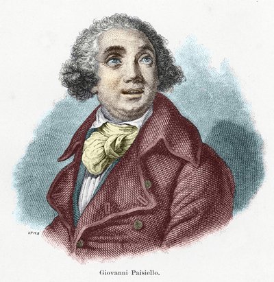 Giovanni Paisiello (eller Nazioniello) (1740-1816), italiensk kompositör. av Unknown artist