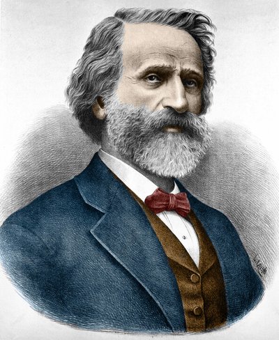 Giuseppe Verdi (1813-1901), italiensk kompositör. av Unknown artist