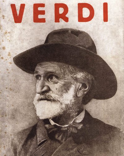 Giuseppe Verdi (1813 - 1901) italiensk kompositör av Unknown artist