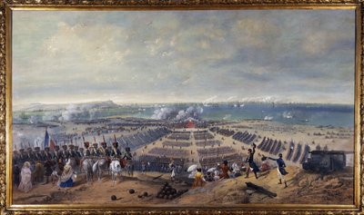 Stor parad vid militärlägret Boulogne av Unknown artist
