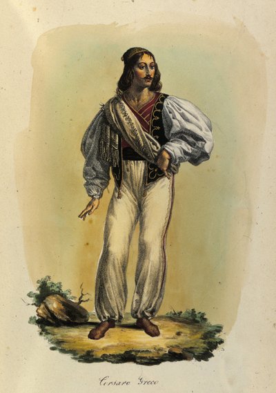Grekisk pirat från 1700-talet. av Unknown artist