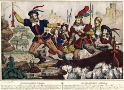 Guillaume Tell (William Tell) upptäcker pilen av Unknown artist