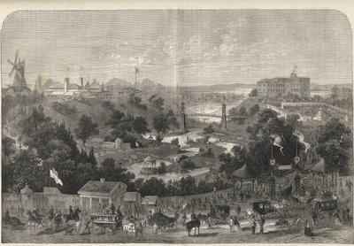 Hamburg - Tyskland - Trädgårdsutställning 1869 - Hamburg - parken för den internationella trädgårdsutställningen av Unknown artist
