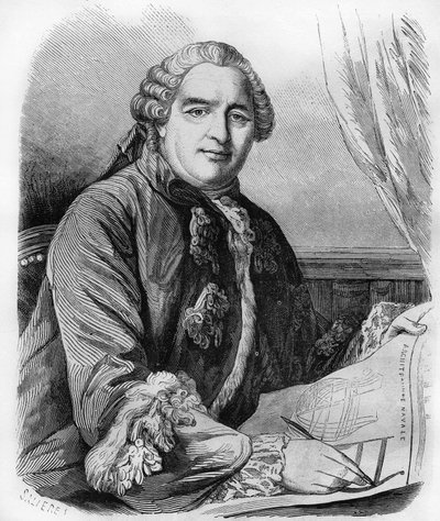 Henri Louis Duhamel du Monceau (1700-1782), fransk fysiolog och agronom. av Unknown artist